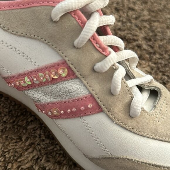 Vintage l.e.i Trainers Pink and White Shoes Size 9 1/2 - Picture 10 of 13